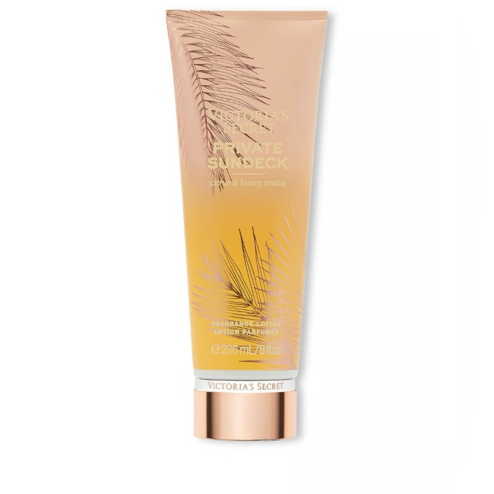 NEW VICTORIA'S SECRET PRIVATE SUNDECK  FRAGRANCE BODY LOTION-8 FL OZ